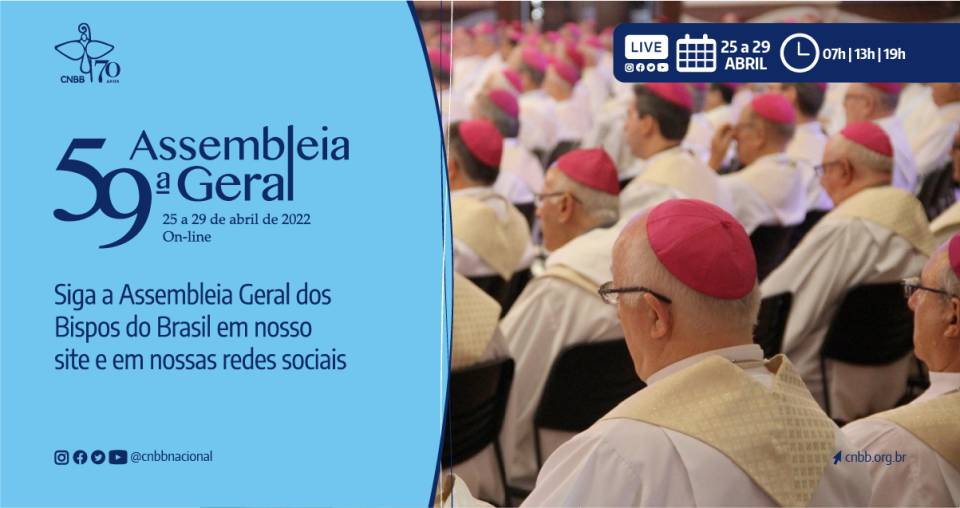 59ª Assembleia Geral da CNBB tem início, com etapa virtual, nesta segunda-feira, 25 de abril, às 8h