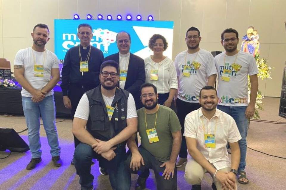 EM PÉ: Geizom Sokacheski, D.Edilson Nobre, D.Valdir de Castro, Osnilda Lima, Felipe Padilha e Edvanilson Lima AGACHADOS: Franklin Machado, Flávio Medeiros e Ricardo Alvarenga 