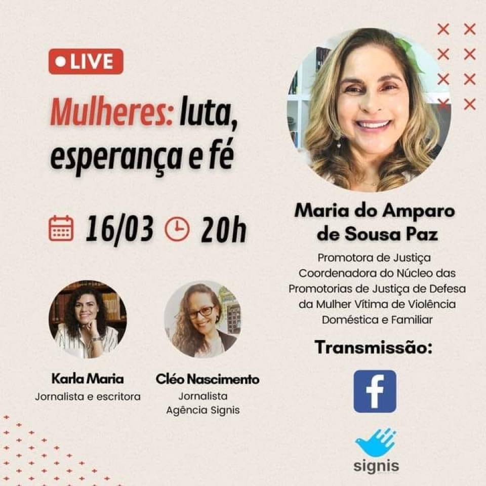 Live: "Mulheres: luta, esperança e fé!