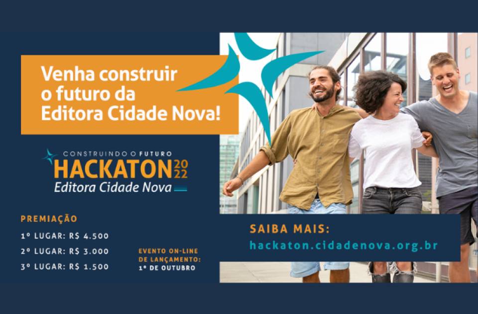 Editora Cidade Nova lança seu primeiro Hackaton