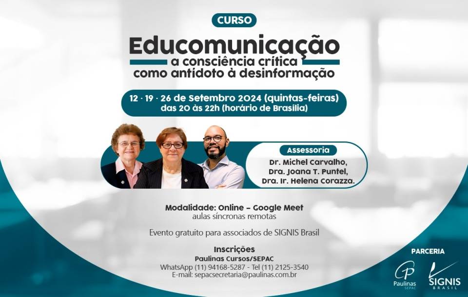 Curso sobre Educomunicação: a consciência crítica como antídoto à desinformação